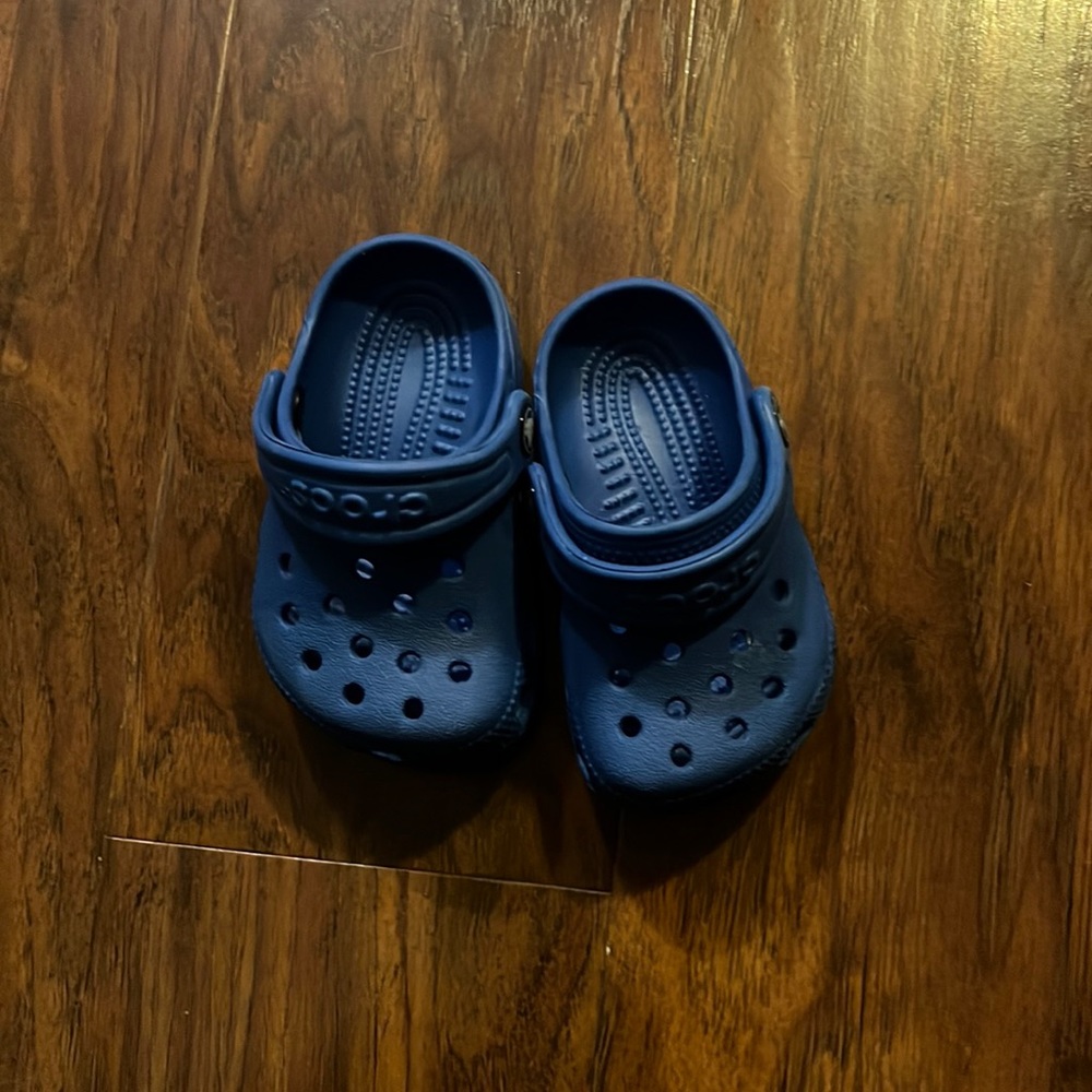 COPY - Navy blue baby crocs